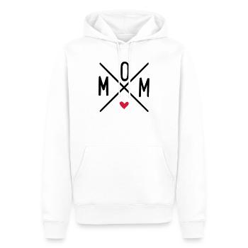 mom - Männer Premium Bio Hoodie - Weiß - Vorne - Nico (187cm)