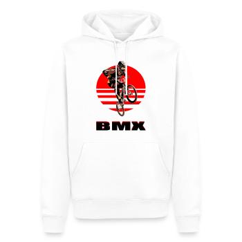 BMX Bike - Männer Premium Bio Hoodie - Weiß - Vorne - Nico (187cm)