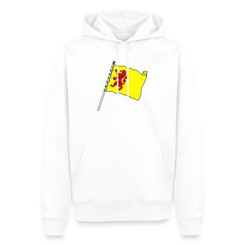 Drapeau Hollande-Méridionale Drapeau de la province de Hollande-Méridionale - Sweat à capuche Premium bio Homme - blanc - Devant - Nico (187cm)