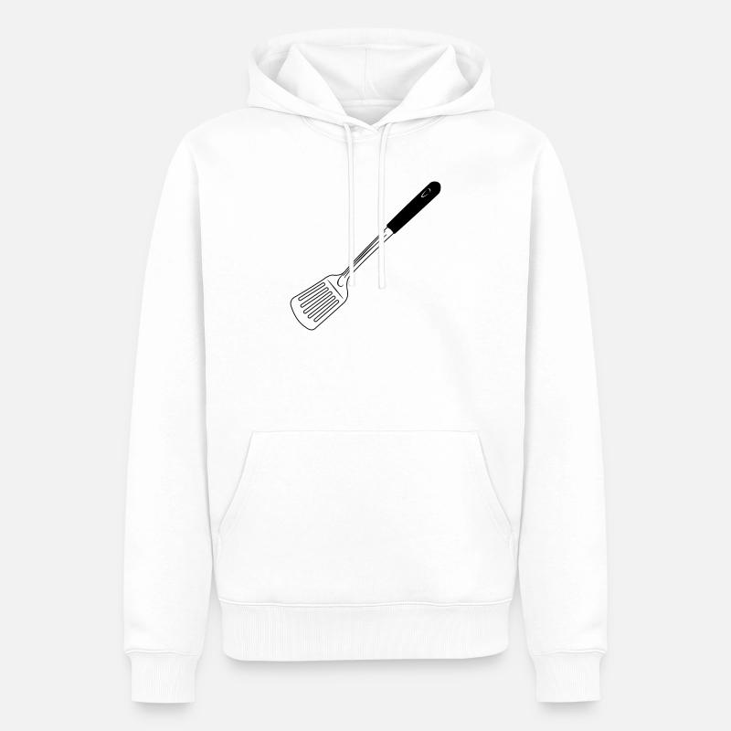 Küchenutensilien Backschaufel - Männer Premium Bio Hoodie - Weiß