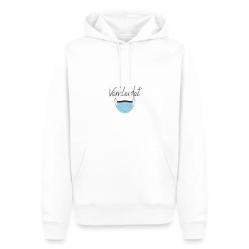 Disguised mask - Men’s Premium Organic Hoodie - white - Front - Nico (187cm)