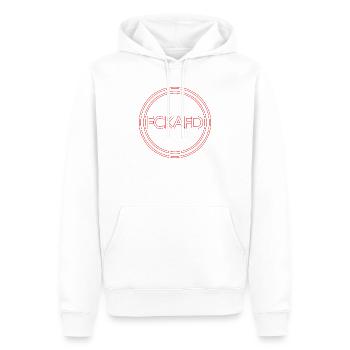 FCK AFD - Männer Premium Bio Hoodie - Weiß - Vorne - Nico (187cm)