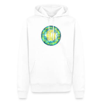 Ibiza Retro Vintage Design - Männer Premium Bio Hoodie - Weiß - Vorne - Nico (187cm)