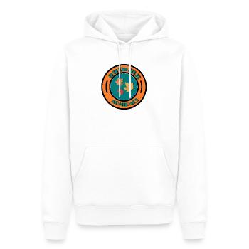 Emblèmes des feuilles d’automne - Sweat à capuche Premium bio Homme - blanc - Devant - Nico (187cm)