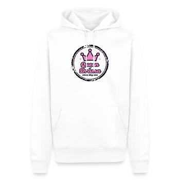 Reine du drame T-shirt à capuche Fun - Sweat à capuche Premium bio Homme - blanc - Devant - Nico (187cm)
