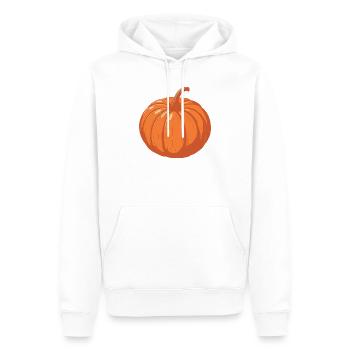 Kürbis Illustration Vintage Herbst - Männer Premium Bio Hoodie - Weiß - Vorne - Nico (187cm)