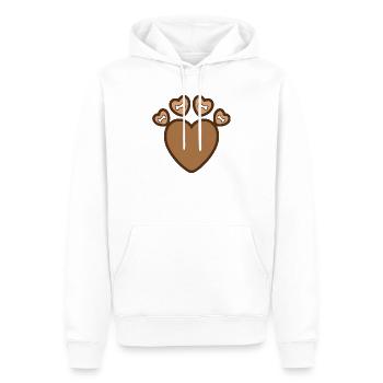 Amoureux des chiens Propriétaire de chien - Sweat à capuche Premium bio Homme - blanc - Devant - Nico (187cm)