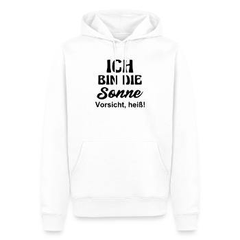 Sonne Kostüm lustige Sprüche Karneval lustig heiß - Männer Premium Bio Hoodie - Weiß - Vorne - Nico (187cm)