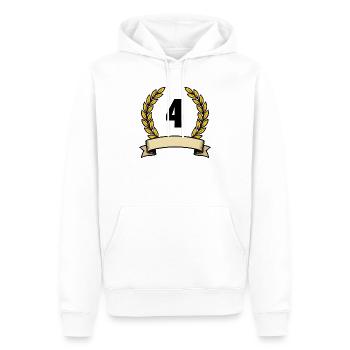 Goldener Lorbeerkranz 4 - Männer Premium Bio Hoodie - Weiß - Vorne - Nico (187cm)