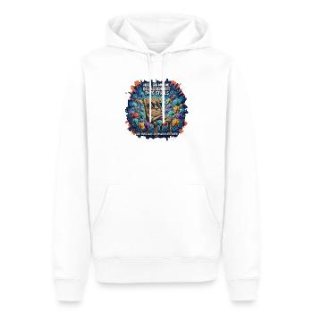 Chaise sereine dessin animé dire - Sweat à capuche Premium bio Homme - blanc - Devant - Nico (187cm)