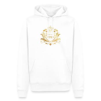 33. Geburtstag Semper Verum - Established 12/1992 - Männer Premium Bio Hoodie - Weiß - Vorne - Nico (187cm)