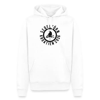 Segeltörn Kroatien 2026 - Männer Premium Bio Hoodie - Weiß - Vorne - Nico (187cm)