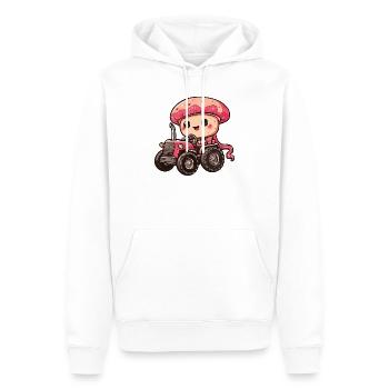 Éleveur de tracteurs à méduses - Sweat à capuche Premium bio Homme - blanc - Devant - Nico (187cm)