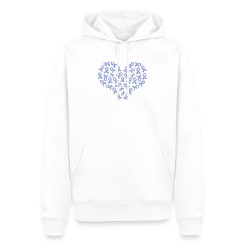Krebs Speiseröhre Chemo Krebs-Überlebender - Männer Premium Bio Hoodie - Weiß - Vorne - Nico (187cm)