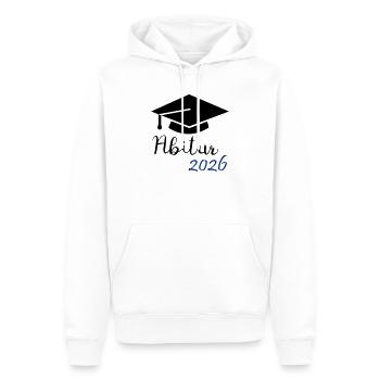 Abitur 2026 - Männer Premium Bio Hoodie - Weiß - Vorne - Nico (187cm)