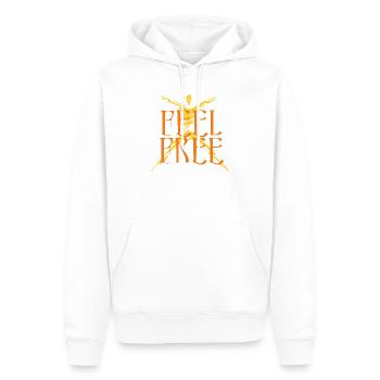 feel_free - Sweat à capuche Premium bio Homme - blanc - Devant - Nico (187cm)