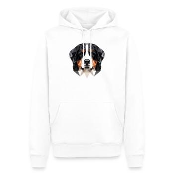 Chien de montagne bernois Chiens mignons Chiens de montagne suisses - Sweat à capuche Premium bio Homme - blanc - Devant - Nico (187cm)
