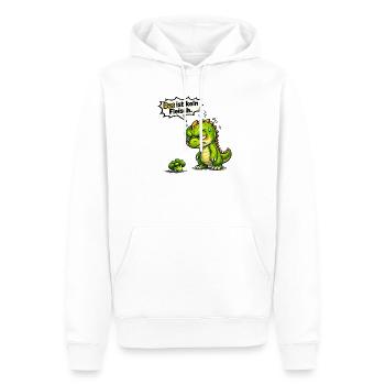 Motif de déclaration de costume drôle - Sweat à capuche Premium bio Homme - blanc - Devant - Nico (187cm)