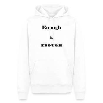 CITATION. MESSAGE. HUMOUR. CITATIONS DRÔLES - Sweat à capuche Premium bio Homme - blanc - Devant - Nico (187cm)