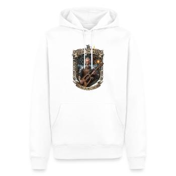 Skon le Barde - par Skon’s Rock & Metal - Sweat à capuche Premium bio Homme - blanc - Devant - Nico (187cm)