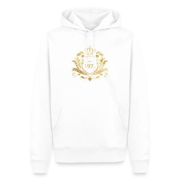55th Birthday Semper Verum - Established 05/1971 - Men’s Premium Organic Hoodie - white - Front - Nico (187cm)