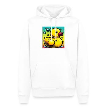 Ente Ente Ente Ente Ente - Männer Premium Bio Hoodie - Weiß - Vorne - Nico (187cm)