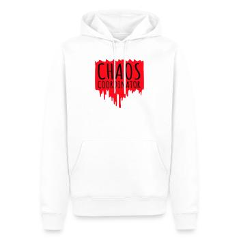 Chaos Coordinator Lustig Titel Eltern Lehrer Logo - Männer Premium Bio Hoodie - Weiß - Vorne - Nico (187cm)