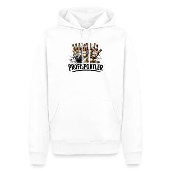ProfiSportler Bier Bowling - Männer Premium Bio Hoodie - Weiß - Vorne - Nico (187cm)