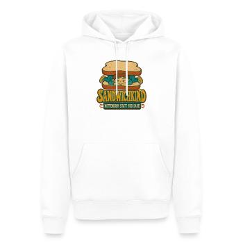Sandwichkind Mittendrin - Männer Premium Bio Hoodie - Weiß - Vorne - Nico (187cm)