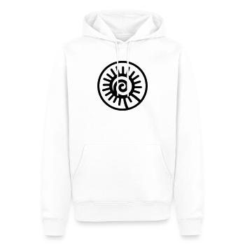 Fossil - Männer Premium Bio Hoodie - Weiß - Vorne - Nico (187cm)