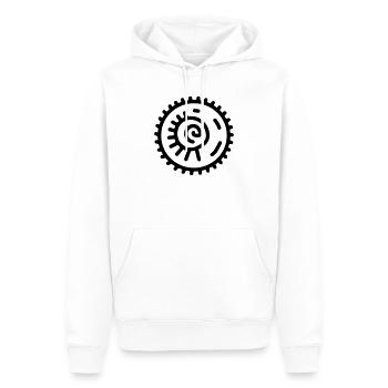 Fossil - Männer Premium Bio Hoodie - Weiß - Vorne - Nico (187cm)