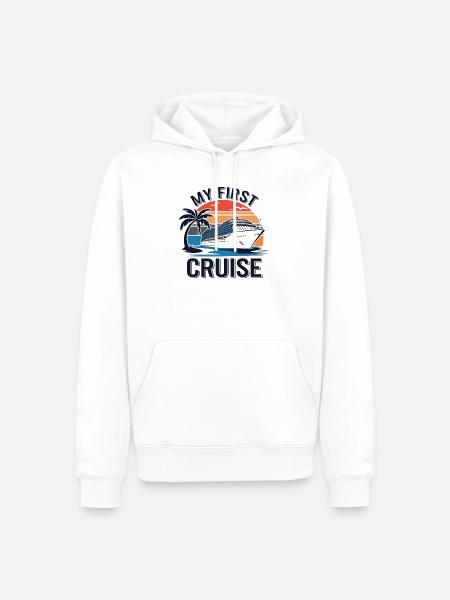 Meine erste Kreuzfahrt - Männer Premium Bio Hoodie - Weiß