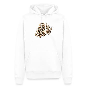 Ich Bin Noch Single Lustig Flirten Dating Spruch - Männer Premium Bio Hoodie - Weiß - Vorne - Nico (187cm)