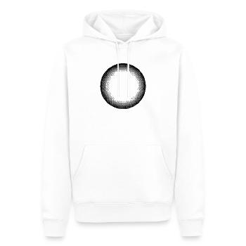 Circle Sun-Design - Männer Premium Bio Hoodie - Weiß - Vorne - Nico (187cm)