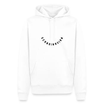 Scandinave - Sweat à capuche Premium bio Homme - blanc - Devant - Nico (187cm)