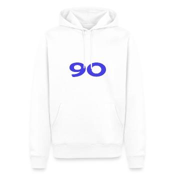 ANNIVERSARY. HAPPY BIRTHDAY. HAPPY BIRTHDAY. - Men’s Premium Organic Hoodie - white - Front - Nico (187cm)