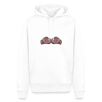 Boxhandschuhe - Männer Premium Bio Hoodie - Weiß - Vorne - Nico (187cm)
