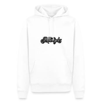 Motocyclette - Sweat à capuche Premium bio Homme - blanc - Devant - Nico (187cm)