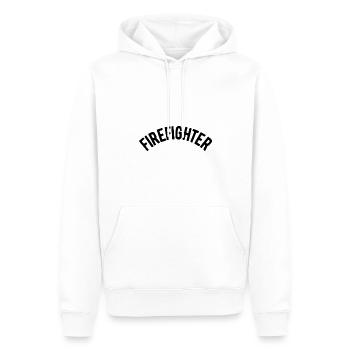 Firefighter - Männer Premium Bio Hoodie - Weiß - Vorne - Nico (187cm)