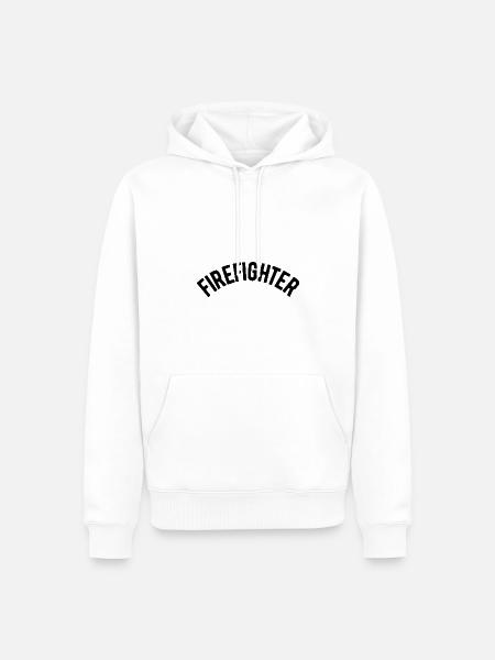 Firefighter - Männer Premium Bio Hoodie - Weiß