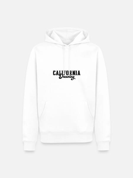California Dreaming - Men’s Premium Organic Hoodie - white