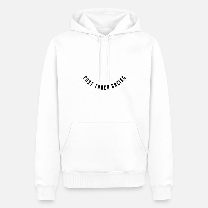 Course rapide - Sweat à capuche Premium bio Homme - blanc