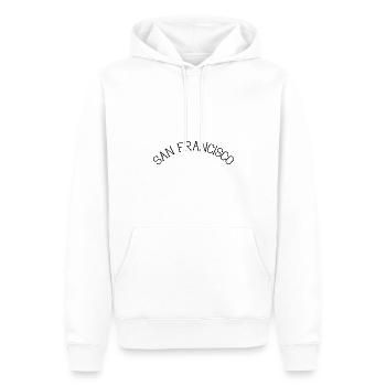San Francisco - Men’s Premium Organic Hoodie - white - Front - Nico (187cm)