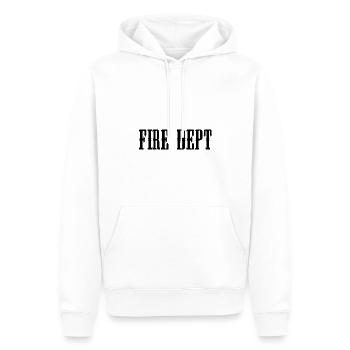 Service des incendies - Sweat à capuche Premium bio Homme - blanc - Devant - Nico (187cm)