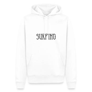 Surfing - Männer Premium Bio Hoodie - Weiß - Vorne - Nico (187cm)