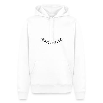 Motorcycles - Männer Premium Bio Hoodie - Weiß - Vorne - Nico (187cm)