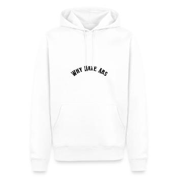 Why have abs - Männer Premium Bio Hoodie - Weiß - Vorne - Nico (187cm)