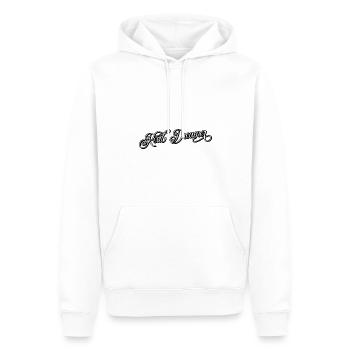 Vrai rêveur - Sweat à capuche Premium bio Homme - blanc - Devant - Nico (187cm)