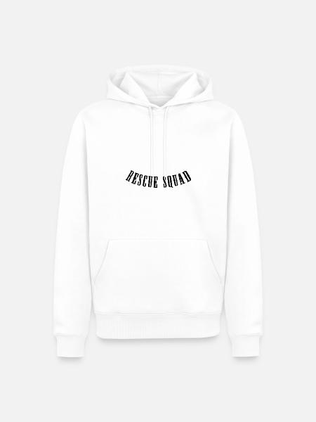 Rescue Squad - Men’s Premium Organic Hoodie - white