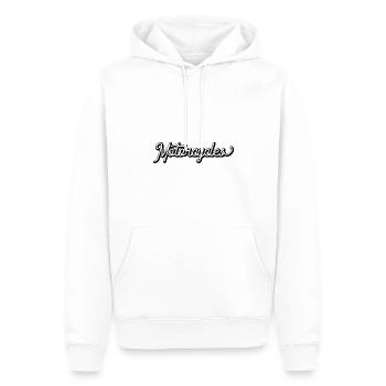 Motorcycles - Männer Premium Bio Hoodie - Weiß - Vorne - Nico (187cm)